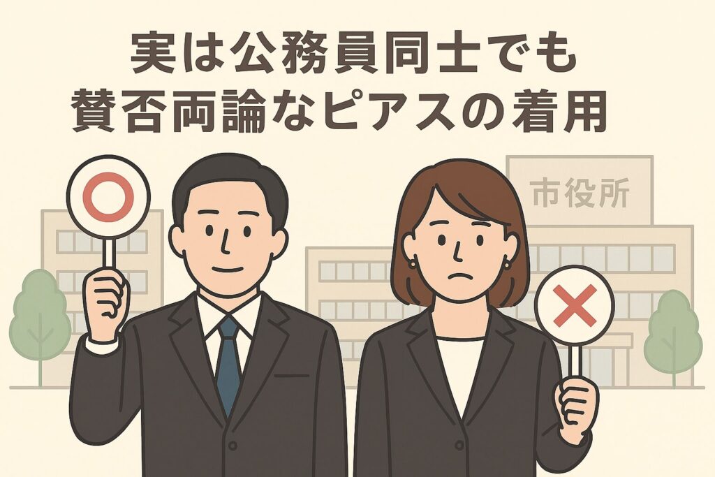 公務員　ピアス