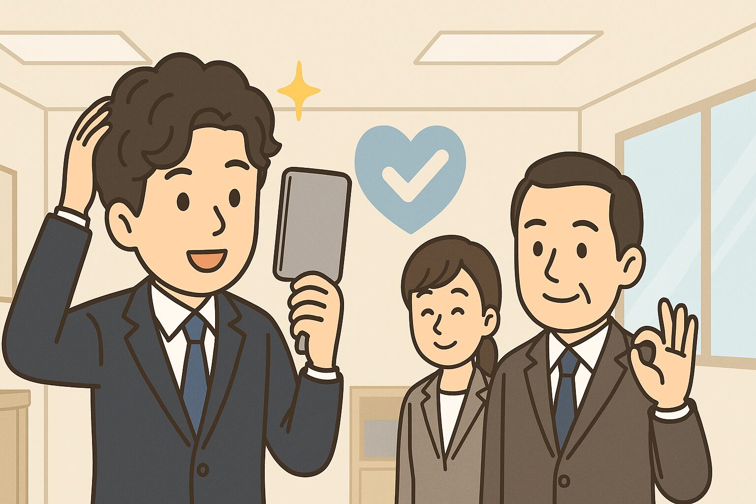 公務員　パーマ