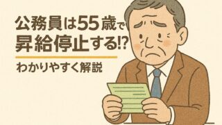 公務員は55歳で昇給停止する！？その理由をわかりやすく解説します