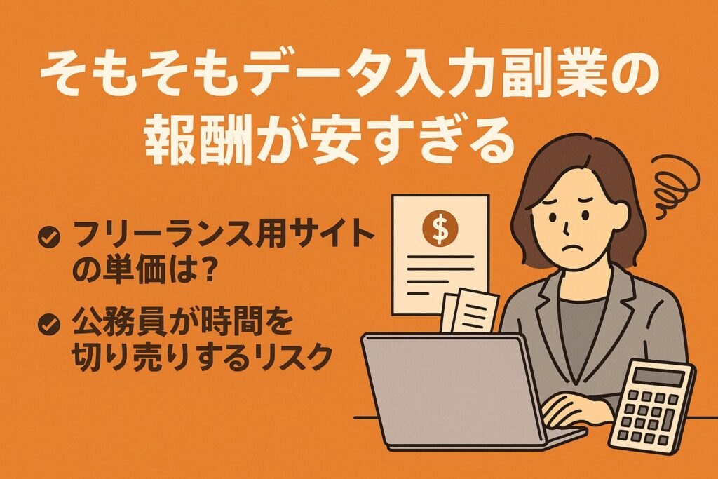 公務員 副業 データ入力