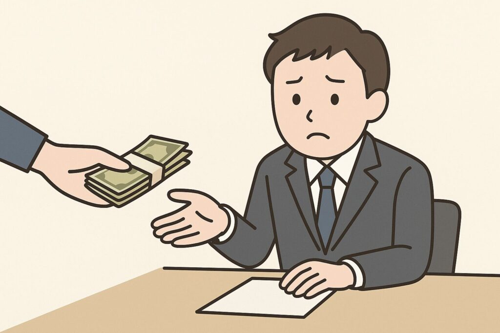 公務員 バイト 手渡し